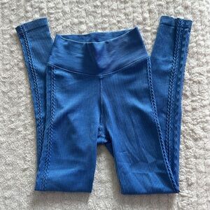 Aerie Blue Ribbed Leggings